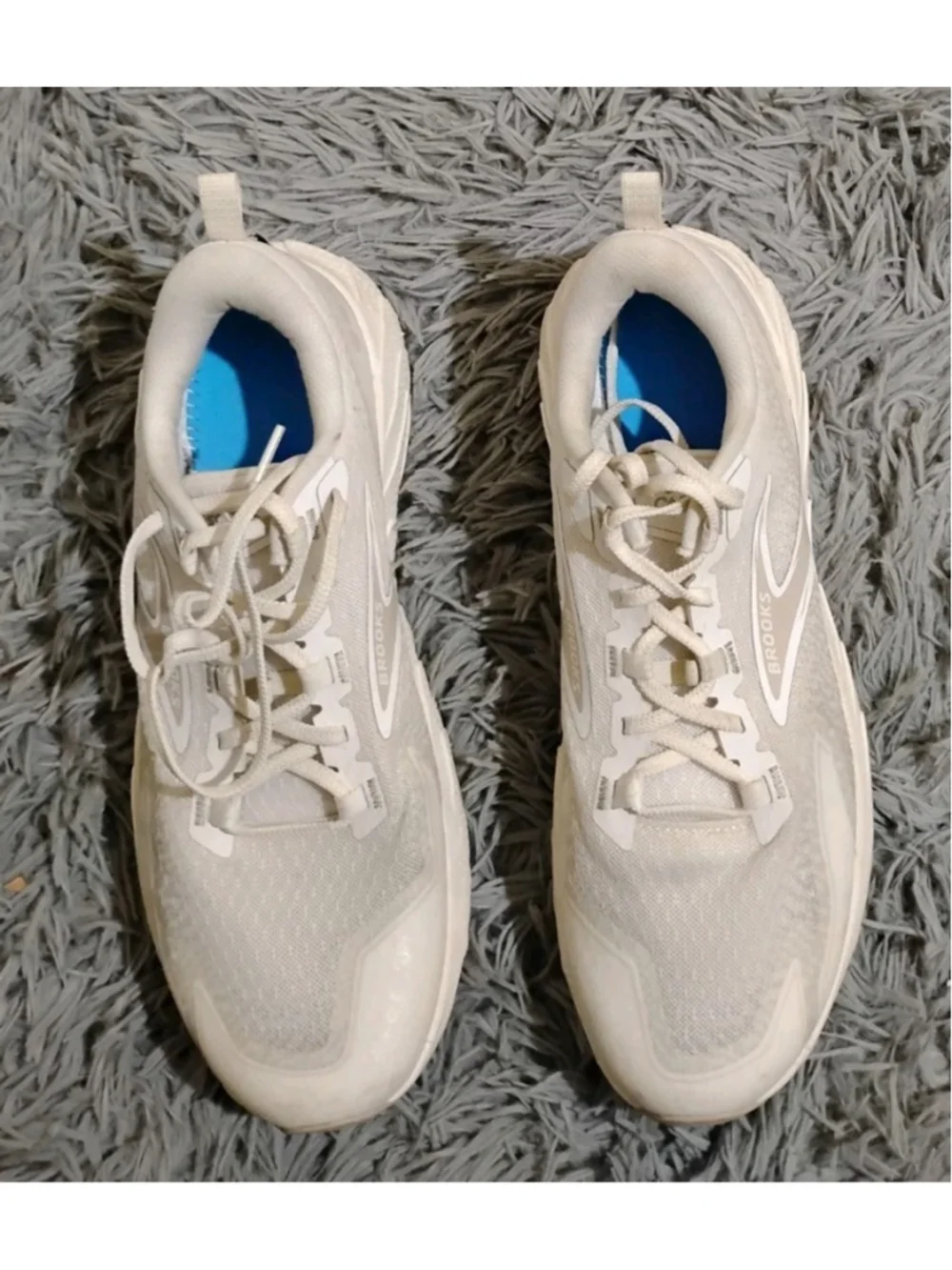Brooks Cascadia 18 Women's Size 12 White Trail Adapt Running Shoes 1204161B146